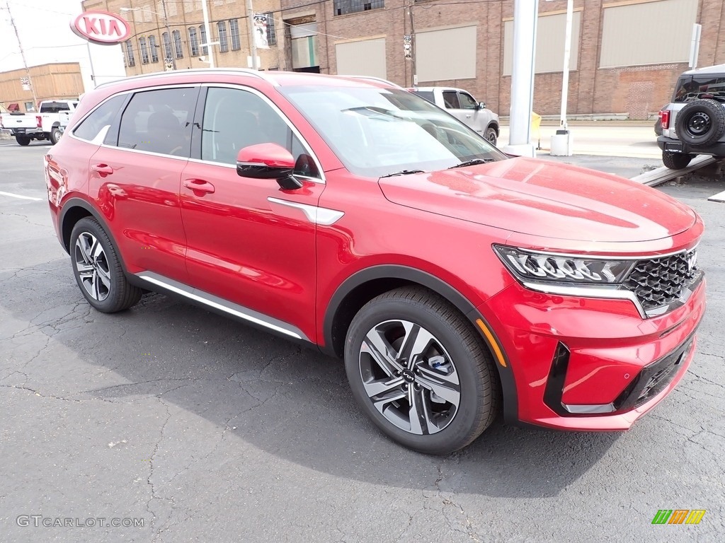 Runway Red 2023 Kia Sorento Hybrid EX AWD Hybrid Exterior Photo #145892550