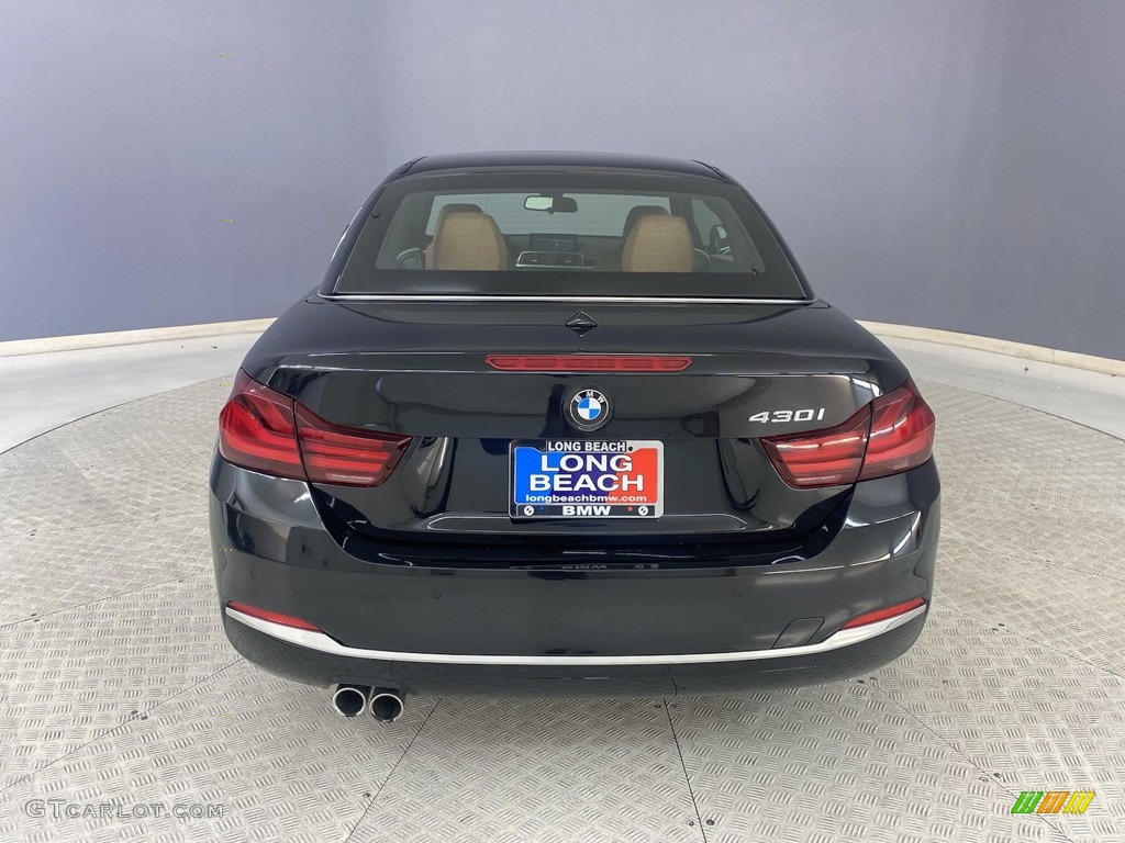 2020 4 Series 430i Convertible - Black Sapphire Metallic / Cognac photo #4
