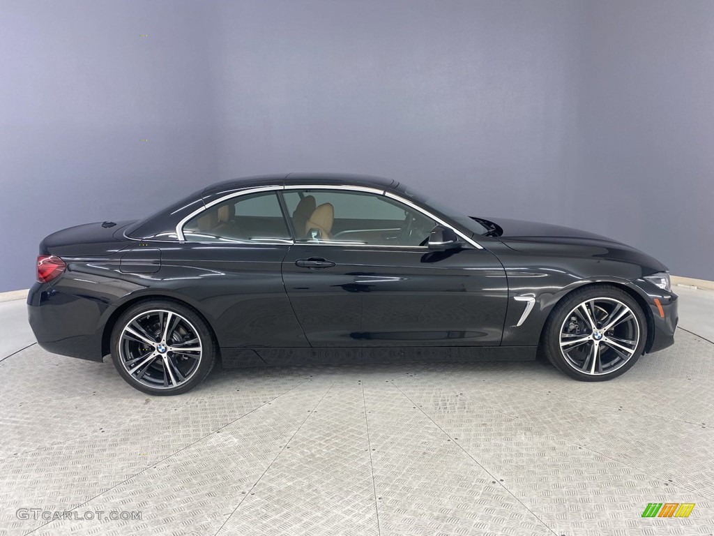2020 4 Series 430i Convertible - Black Sapphire Metallic / Cognac photo #5