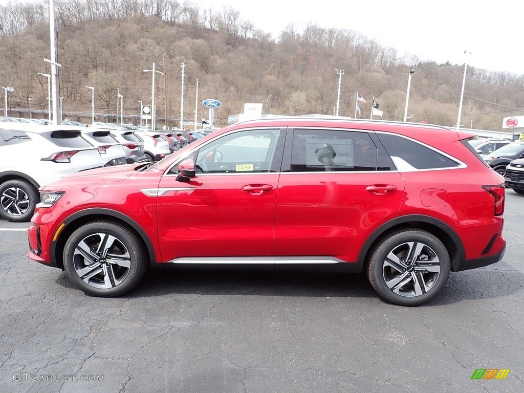 Runway Red 2023 Kia Sorento Hybrid EX AWD Hybrid Exterior Photo #145892622