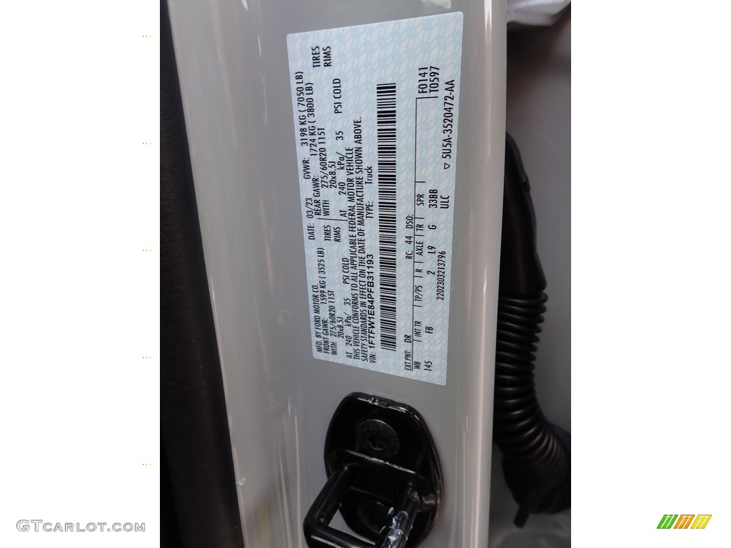 2023 F150 Color Code DR for Avalanche Photo #145893102
