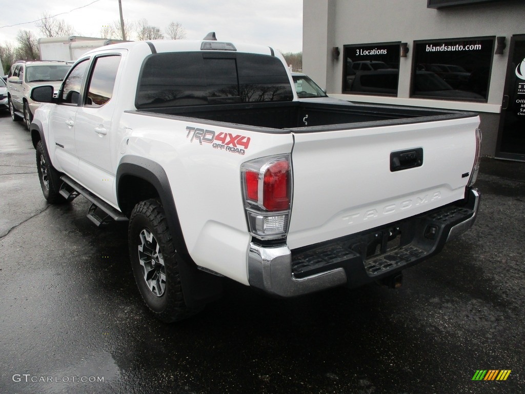 2020 Tacoma TRD Off Road Double Cab 4x4 - Super White / Black photo #3