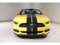 2015 Triple Yellow Tricoat Ford Mustang EcoBoost Premium Convertible  photo #3