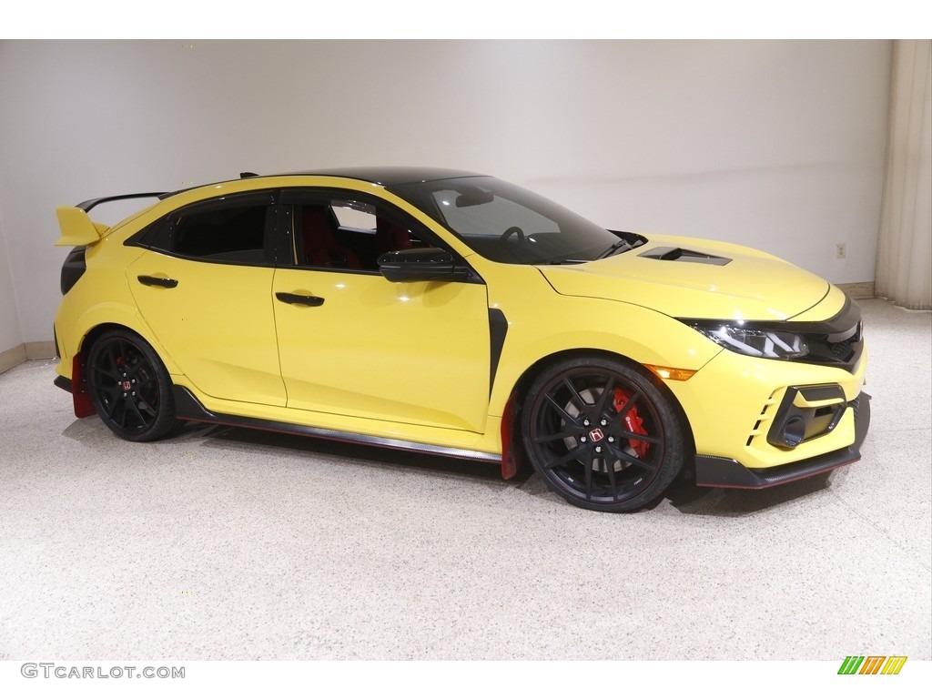 Limited Edition Phoenix Yellow 2021 Honda Civic Type R Limited Edition Exterior Photo #145894854