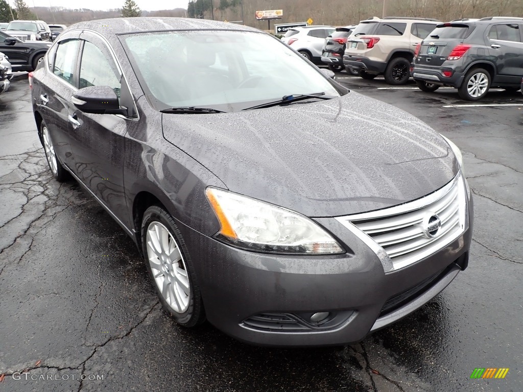 2013 Sentra SL - Amethyst Gray / Charcoal photo #10