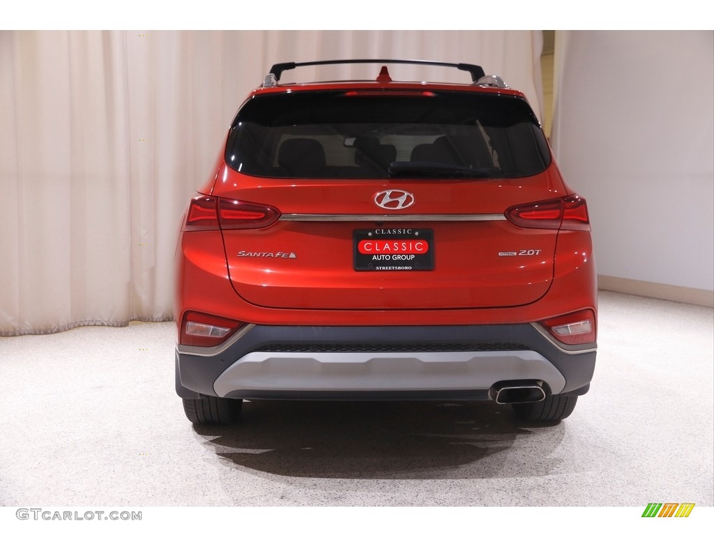 2020 Santa Fe Limited AWD - Lava Orange / Espresso/Gray photo #19