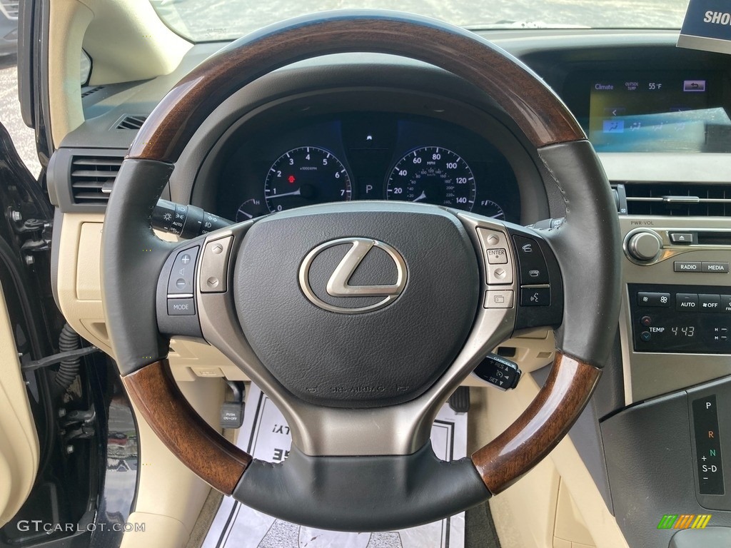 2015 Lexus RX 350 Parchment Steering Wheel Photo #145897907