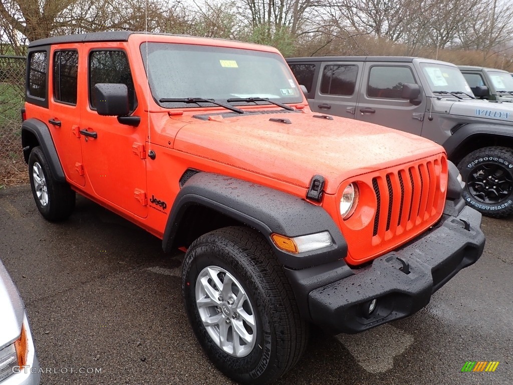 Punk'n Metallic 2023 Jeep Wrangler Unlimited Sport 4x4 Exterior Photo #145899035