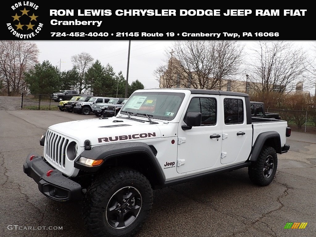 2023 Gladiator Rubicon 4x4 - Bright White / Black photo #1