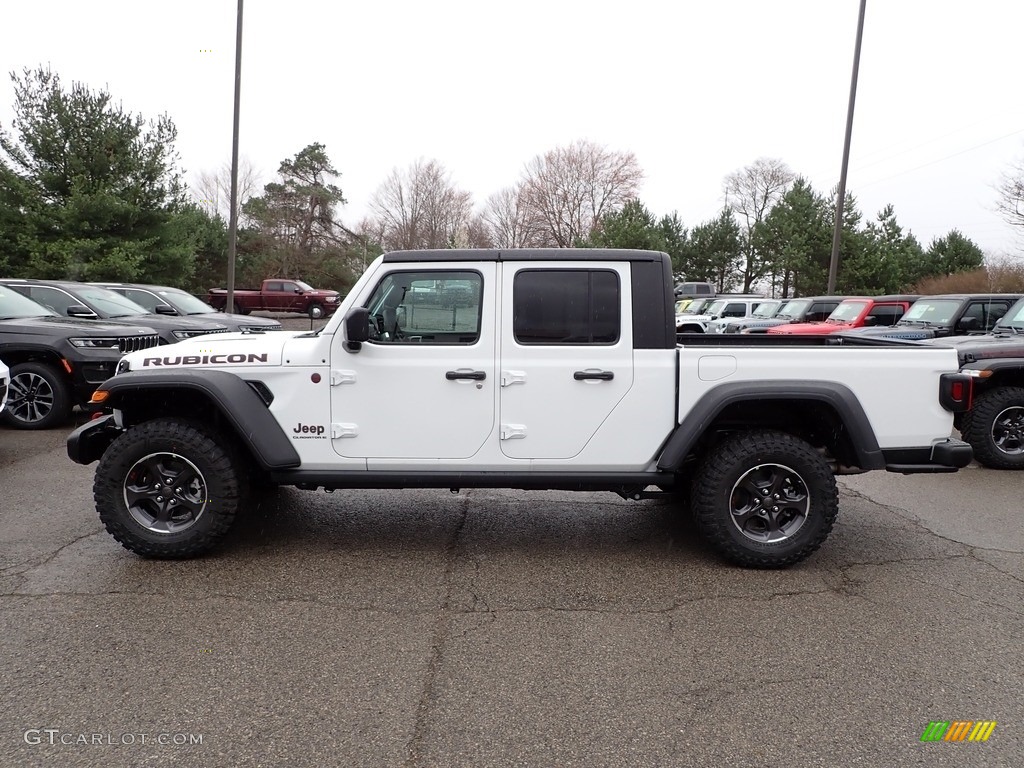 2023 Gladiator Rubicon 4x4 - Bright White / Black photo #2
