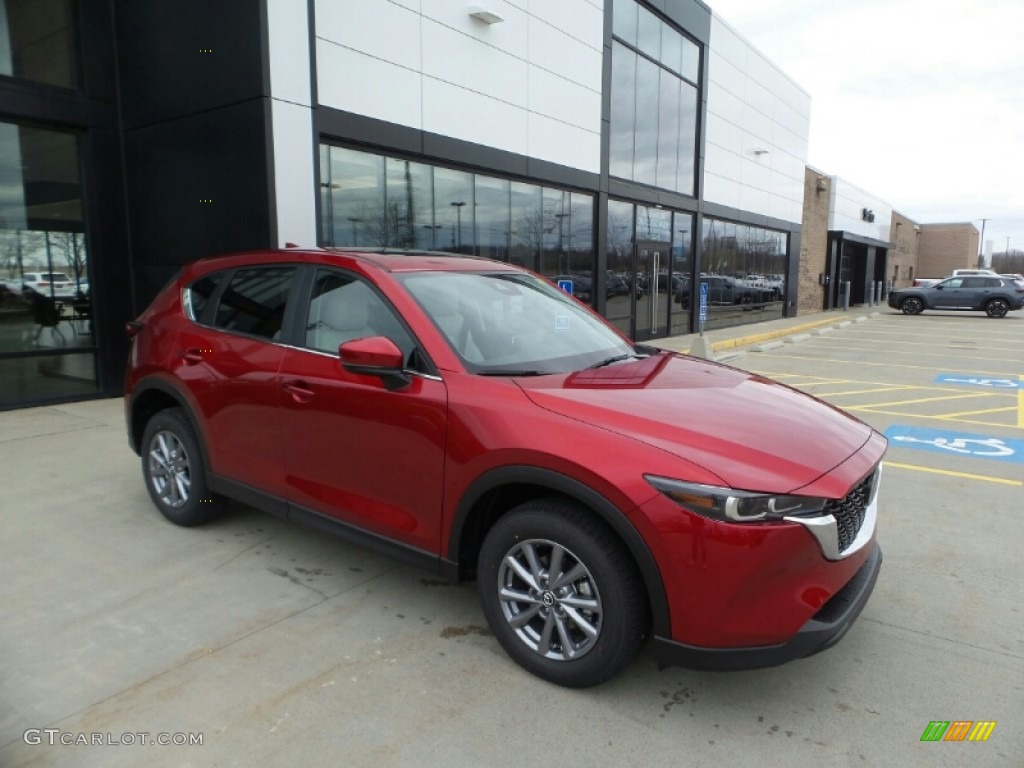 2023 CX-5 S Preferred AWD - Soul Red Crystal Metallic / Parchment photo #1