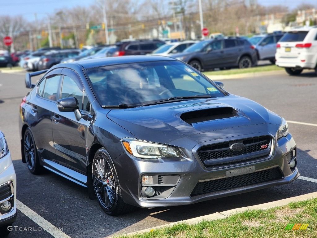 2017 WRX STI - Dark Gray Metallic / Carbon Black photo #3