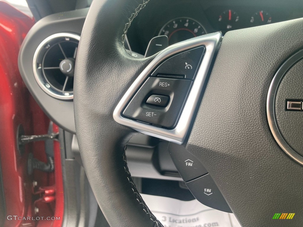 2021 Chevrolet Camaro LT1 Coupe Jet Black Steering Wheel Photo #145901192