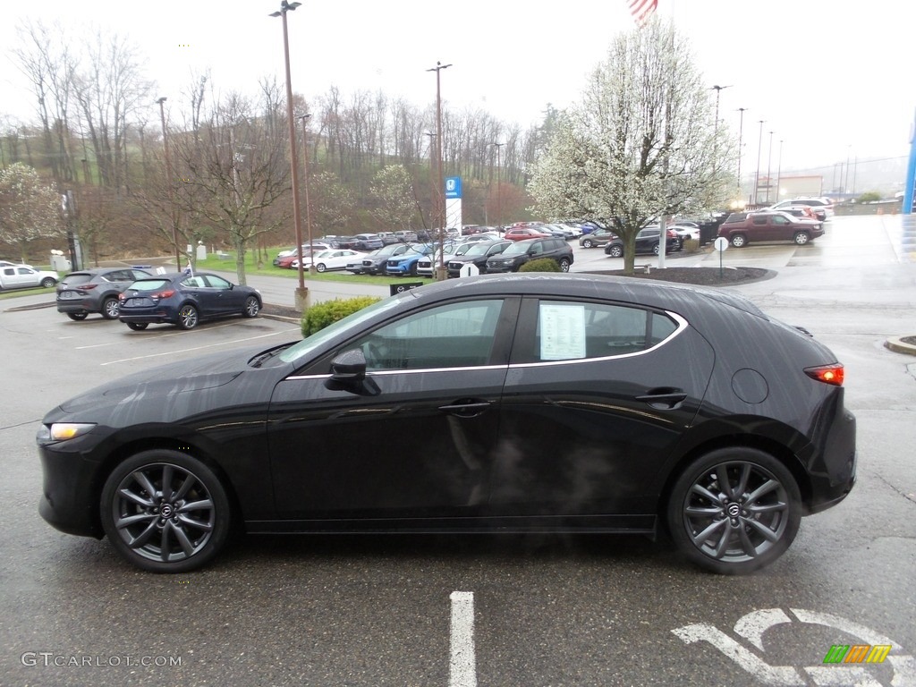 2020 MAZDA3 Hatchback - Jet Black Mica / Black photo #6