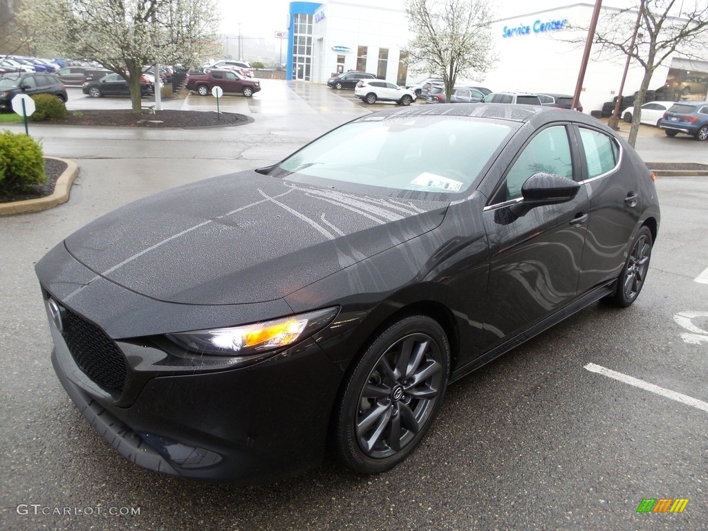 2020 MAZDA3 Hatchback - Jet Black Mica / Black photo #7