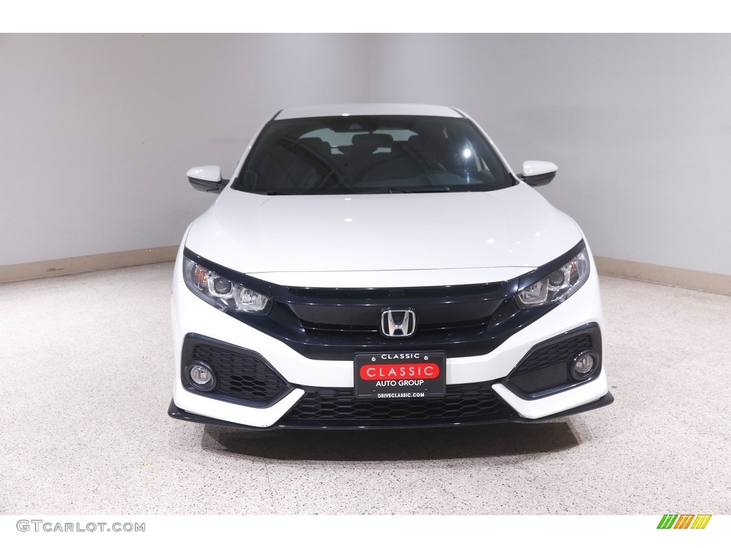 2019 Civic Sport Hatchback - White Orchid Pearl / Black photo #2