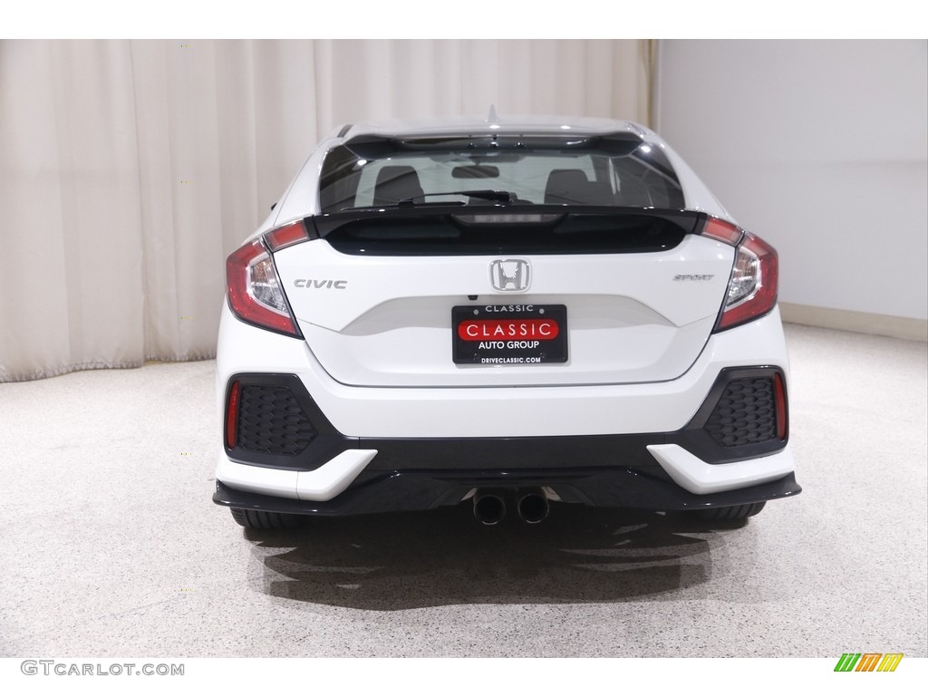 2019 Civic Sport Hatchback - White Orchid Pearl / Black photo #17