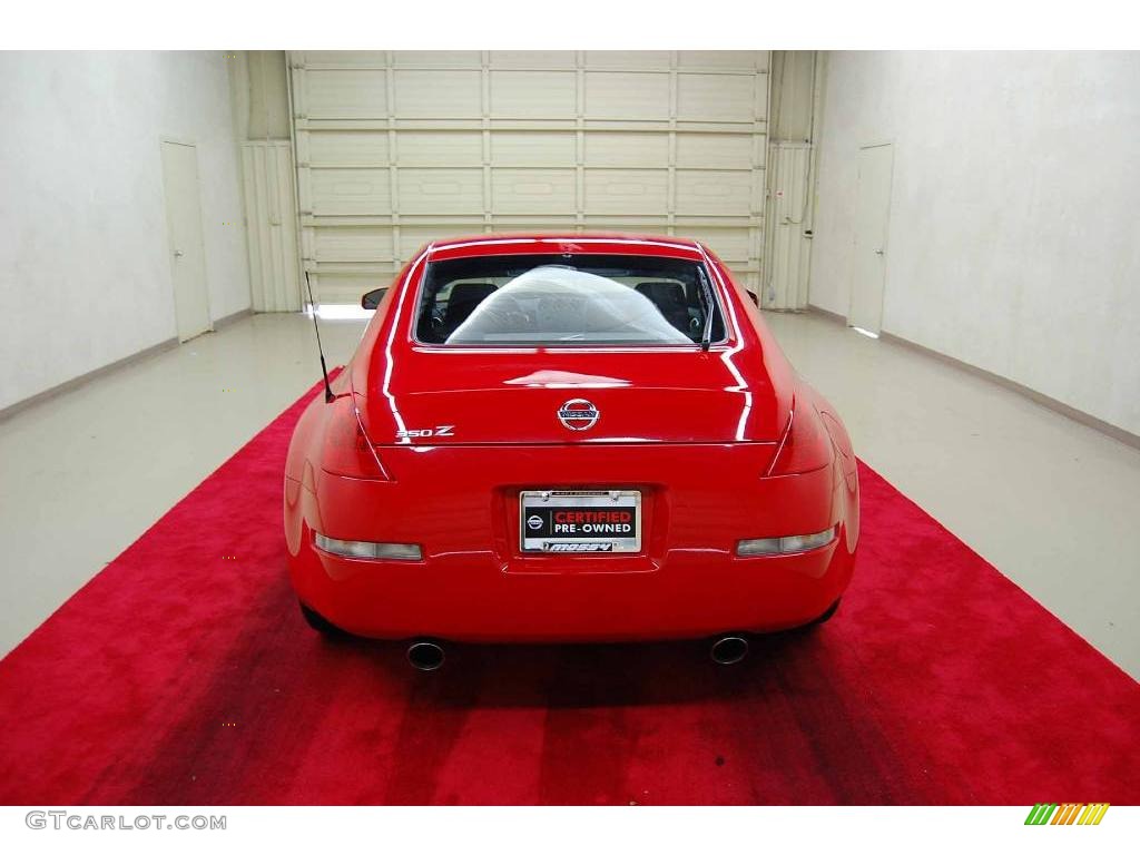 2008 350Z Enthusiast Coupe - Nogaro Red / Carbon photo #6