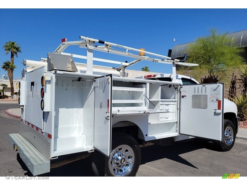 2011 Silverado 3500HD Regular Cab 4x4 Chassis - Summit White / Dark Titanium photo #18