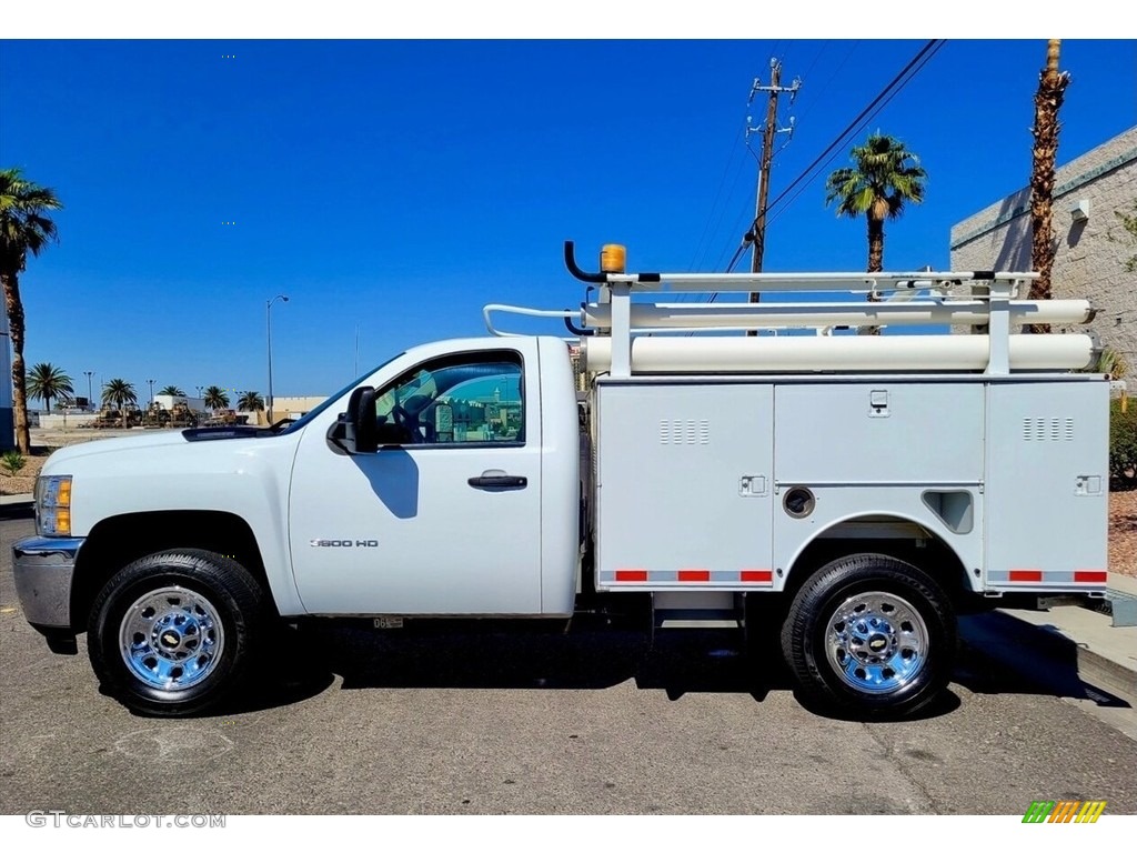 2011 Silverado 3500HD Regular Cab 4x4 Chassis - Summit White / Dark Titanium photo #23