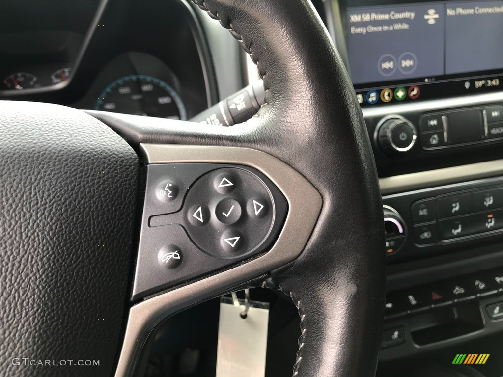 2019 Chevrolet Colorado Z71 Crew Cab 4x4 Jet Black/Dark Ash Steering Wheel Photo #145904183