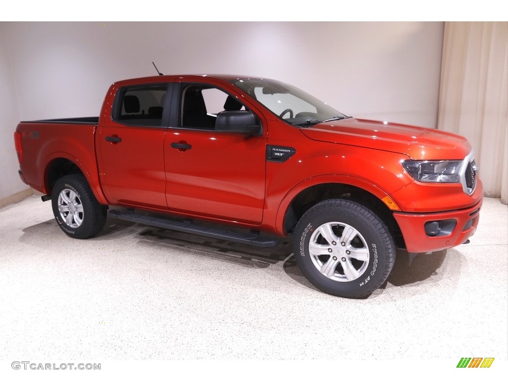 2019 Ranger XLT SuperCrew 4x4 - Hot Pepper Red Metallic / Ebony photo #1