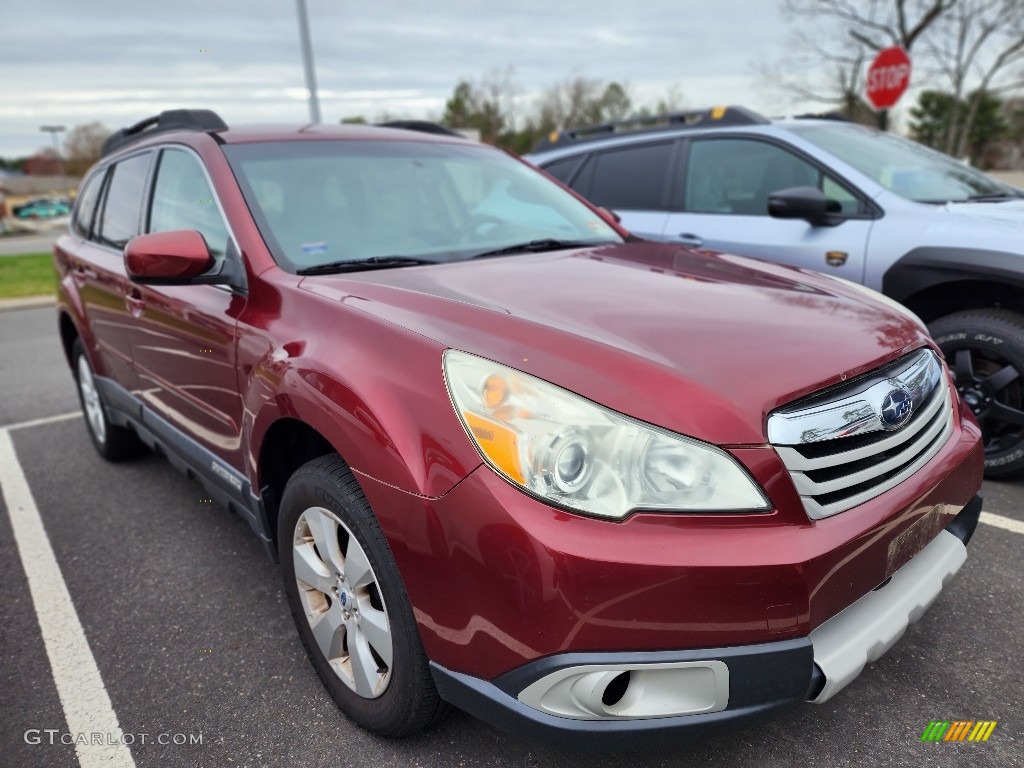 Ruby Red Pearl 2011 Subaru Outback 2.5i Limited Wagon Exterior Photo #145904852