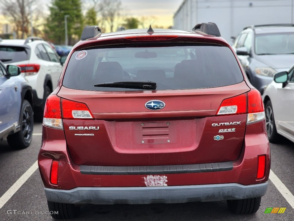 2011 Outback 2.5i Limited Wagon - Ruby Red Pearl / Warm Ivory photo #4