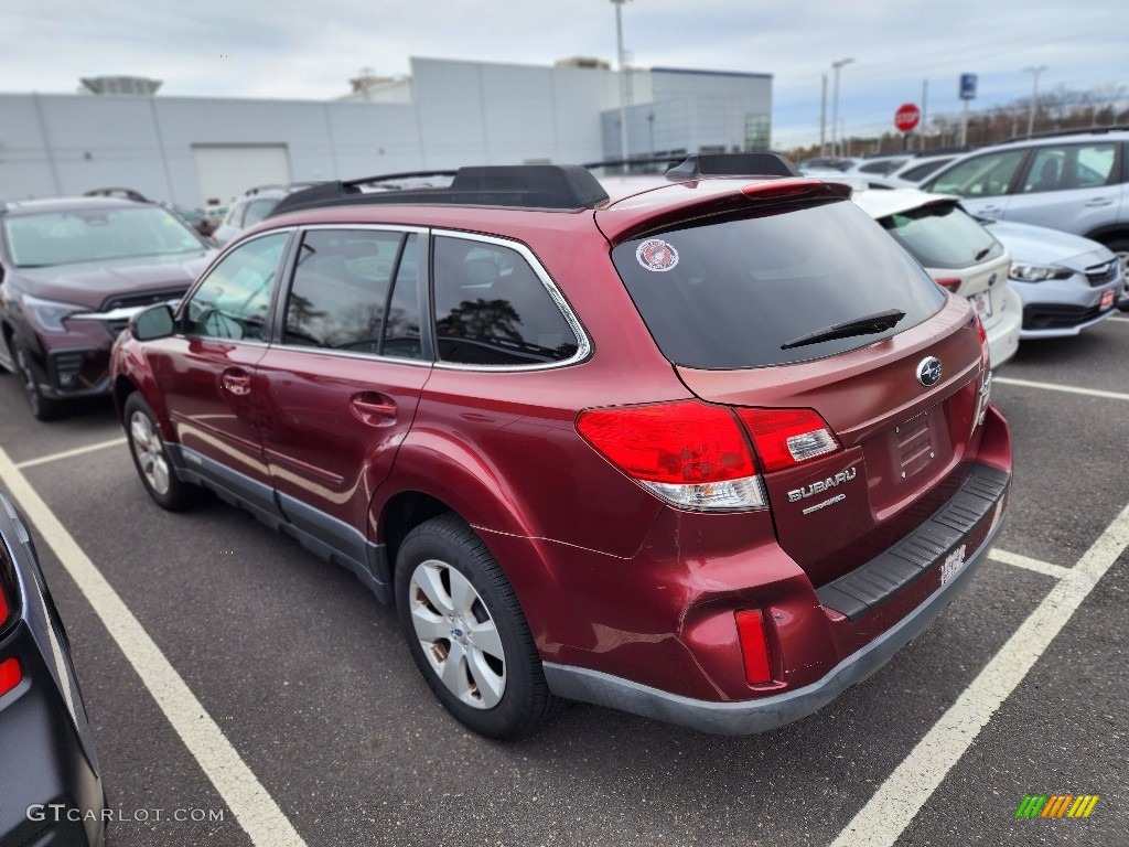 2011 Outback 2.5i Limited Wagon - Ruby Red Pearl / Warm Ivory photo #5