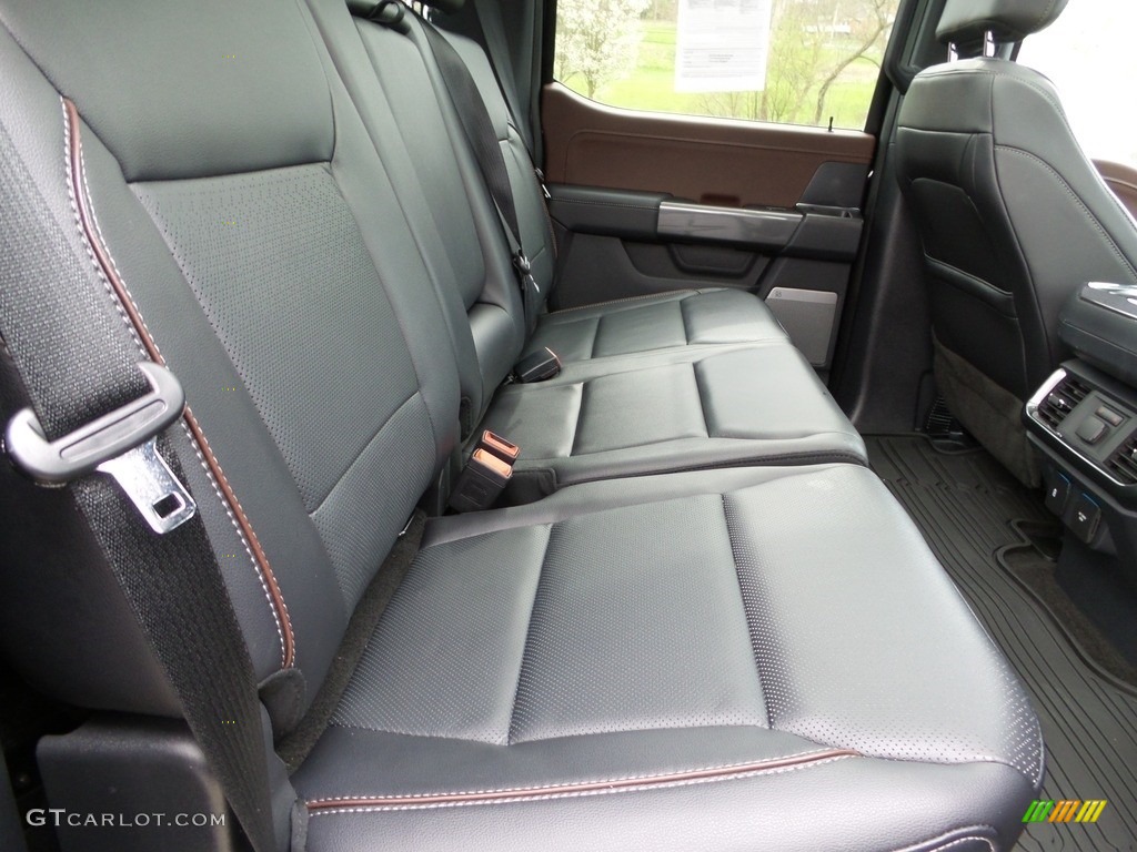 Black Interior 2022 Ford F150 Lariat SuperCrew 4x4 Photo #145905758