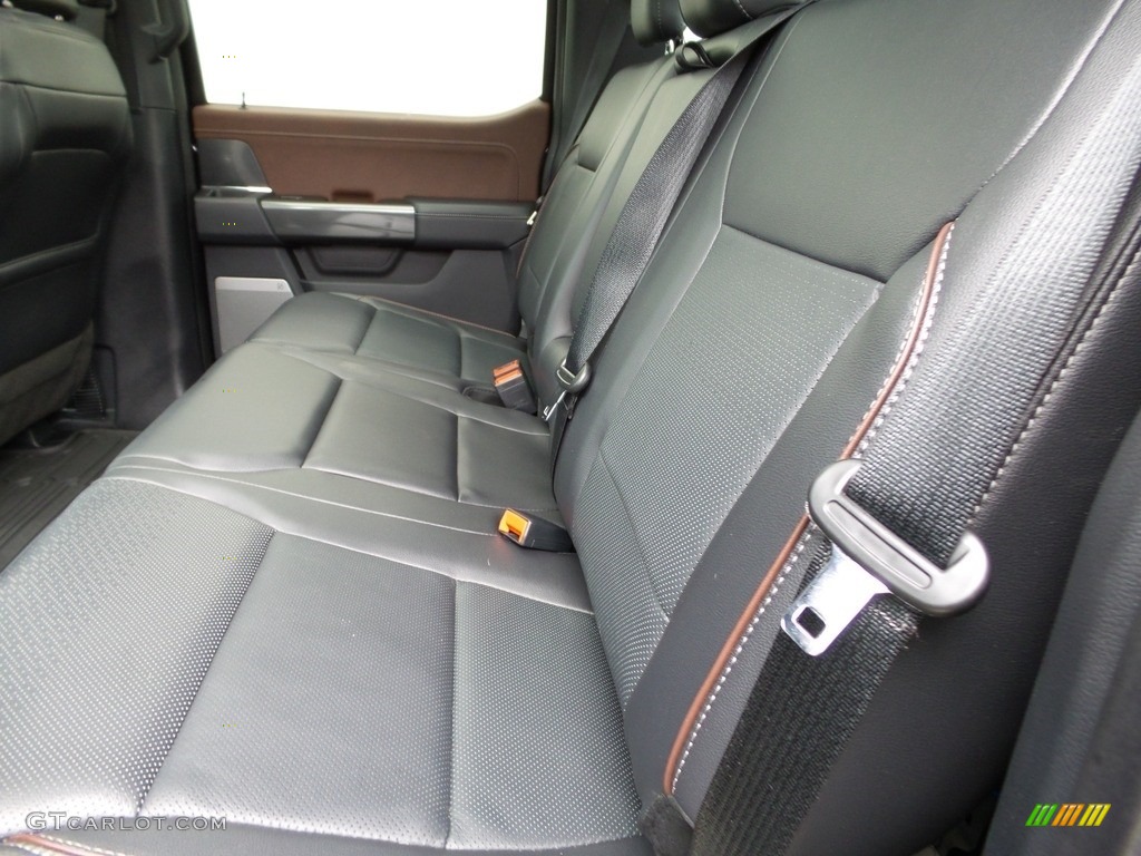 Black Interior 2022 Ford F150 Lariat SuperCrew 4x4 Photo #145905776