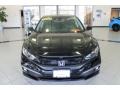 2020 Crystal Black Pearl Honda Civic EX Sedan  photo #2