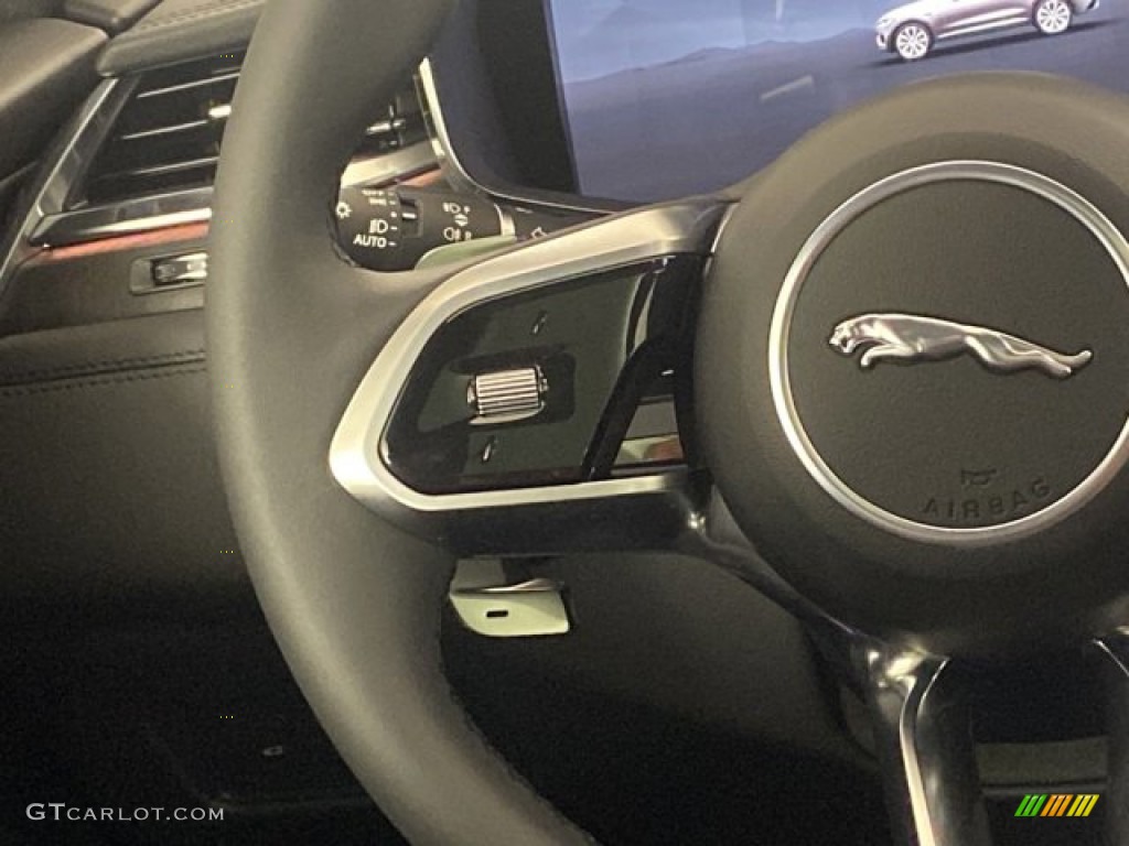 2023 Jaguar F-PACE P250 S Ebony/Ebony Steering Wheel Photo #145907005
