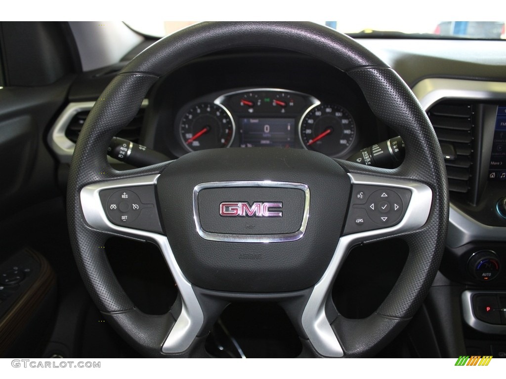 2021 GMC Acadia SLE Jet Black Steering Wheel Photo #145907494