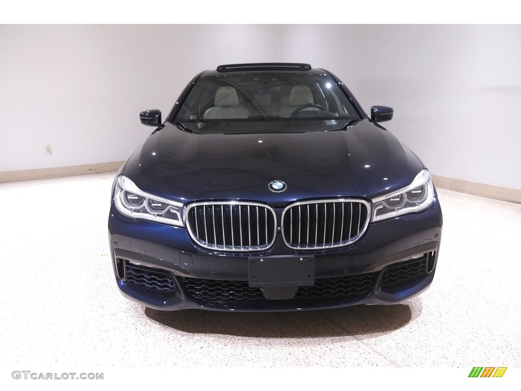 2017 7 Series 750i xDrive Sedan - Carbon Black Metallic / Ivory White/Black photo #2