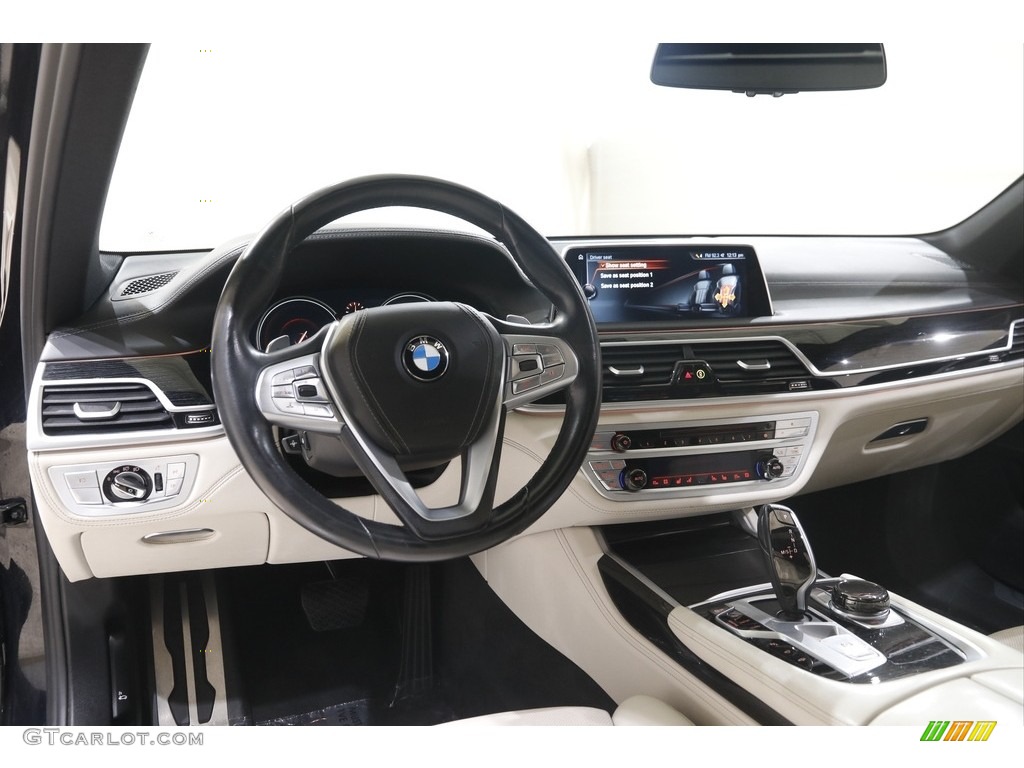 2017 7 Series 750i xDrive Sedan - Carbon Black Metallic / Ivory White/Black photo #6