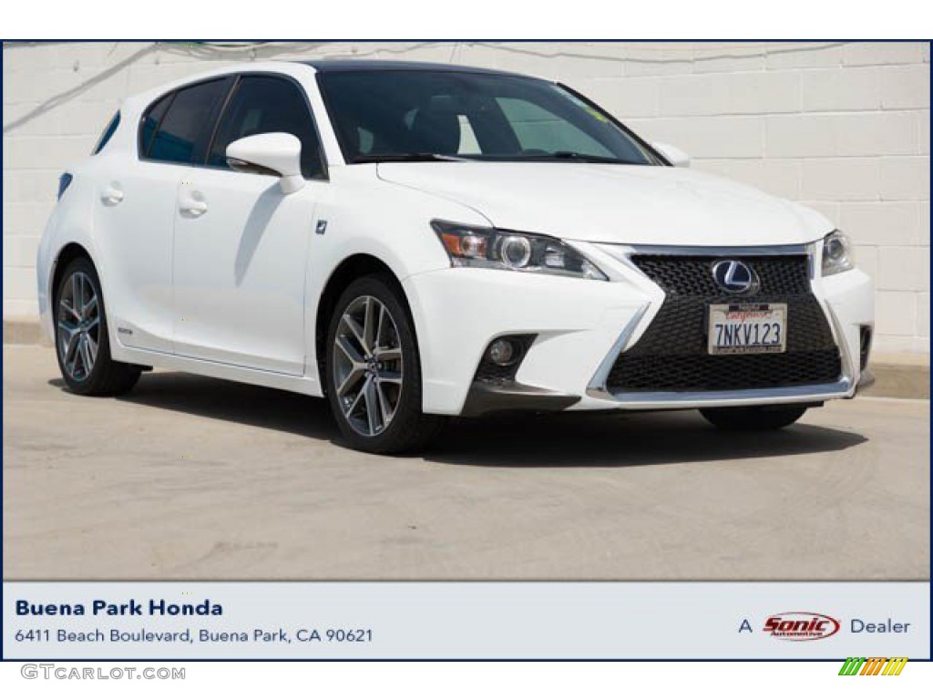 2016 CT 200h F Sport Hybrid - Ultra White / Black photo #1