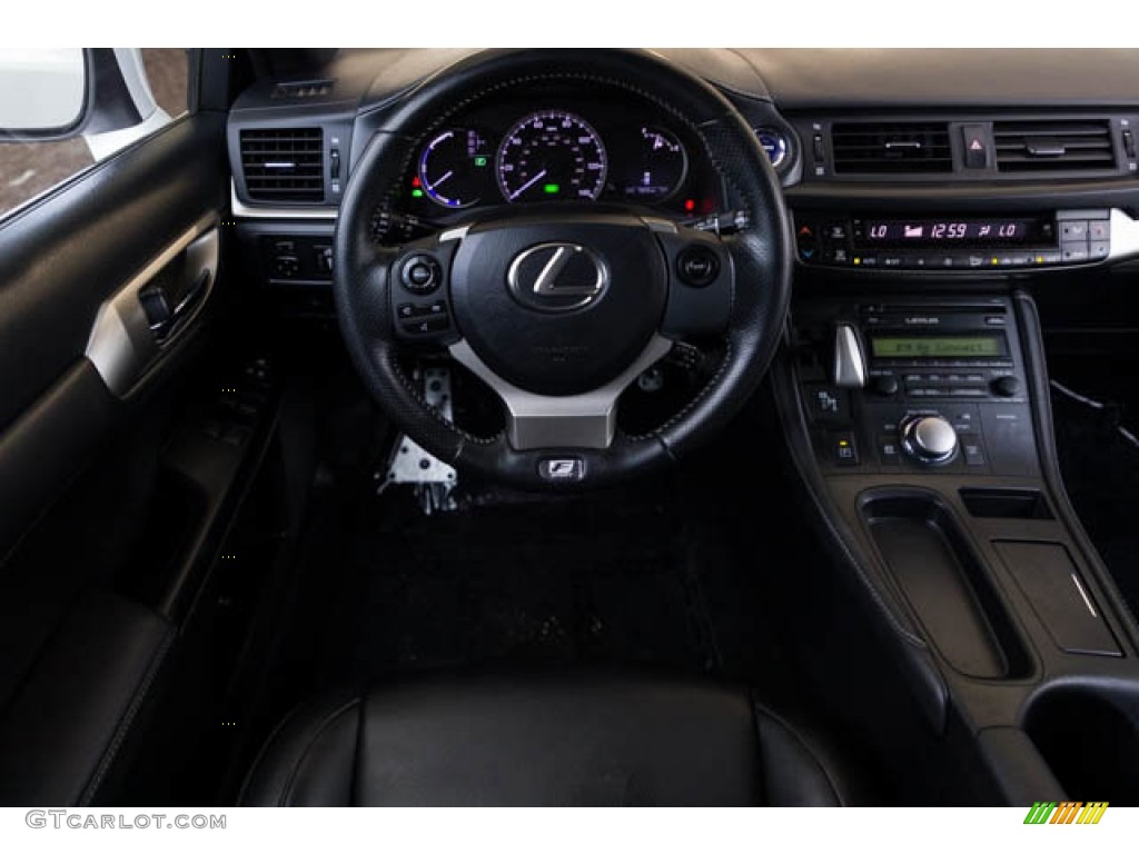 2016 Lexus CT 200h F Sport Hybrid Black Dashboard Photo #145908782