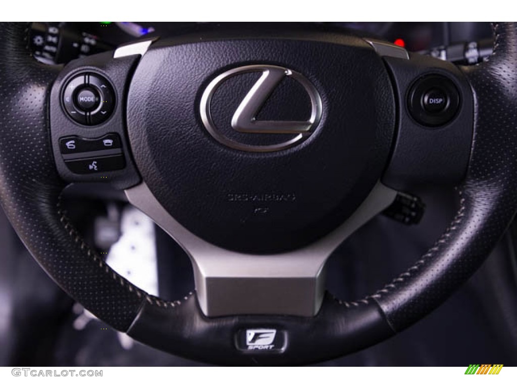 2016 Lexus CT 200h F Sport Hybrid Black Steering Wheel Photo #145908962