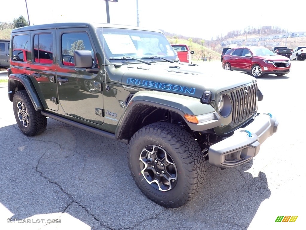 Sarge Green 2023 Jeep Wrangler Unlimited Rubicon 4XE Hybrid Exterior Photo #145909601