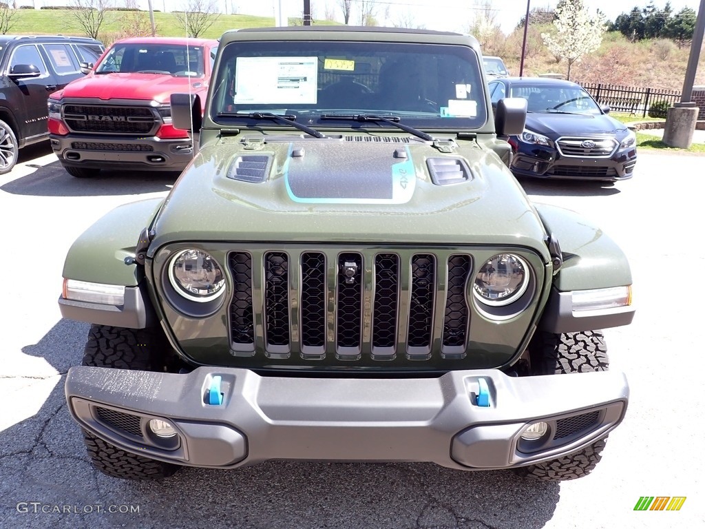 2023 Wrangler Unlimited Rubicon 4XE Hybrid - Sarge Green / Black photo #8