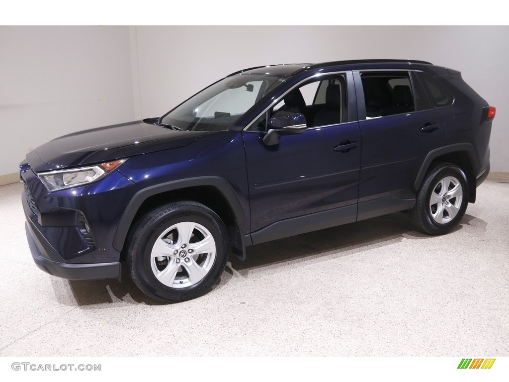 2021 RAV4 XLE AWD - Blueprint / Black photo #3
