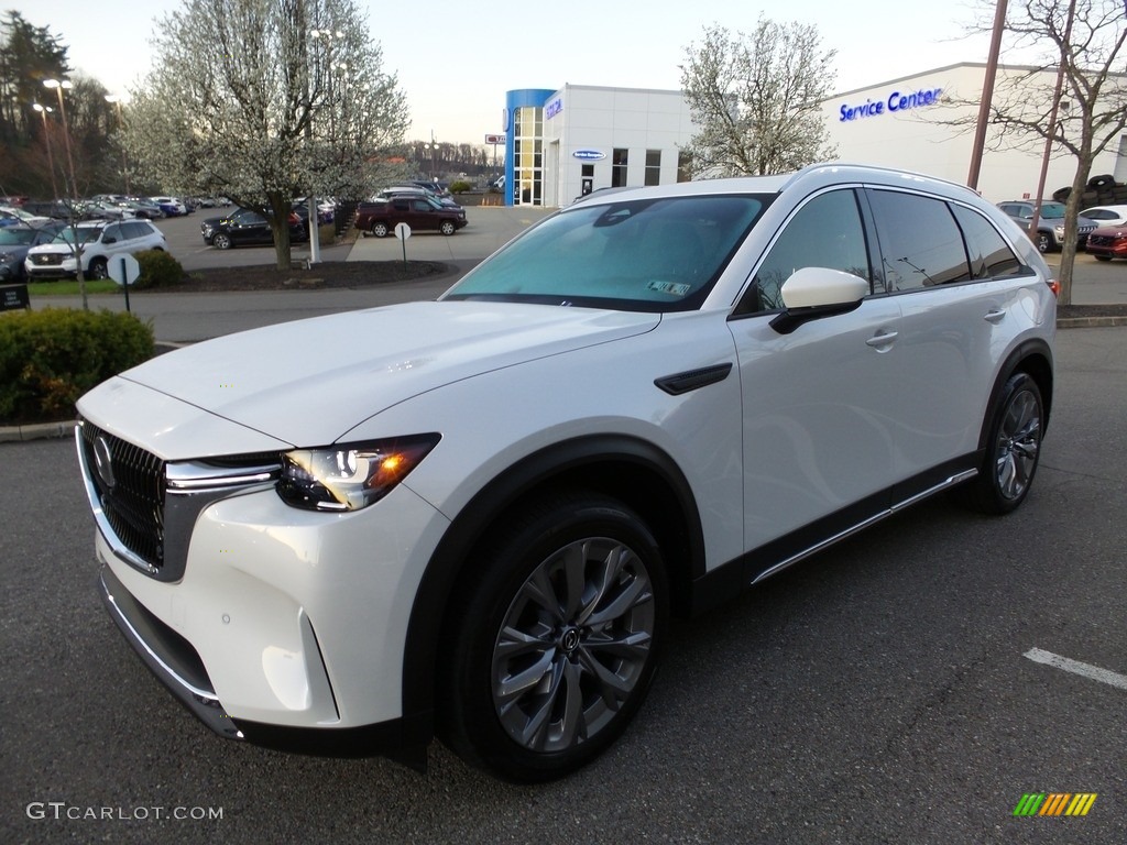 Rhodium White Premium 2024 Mazda CX-90 Premium Plus AWD Exterior Photo #145910084