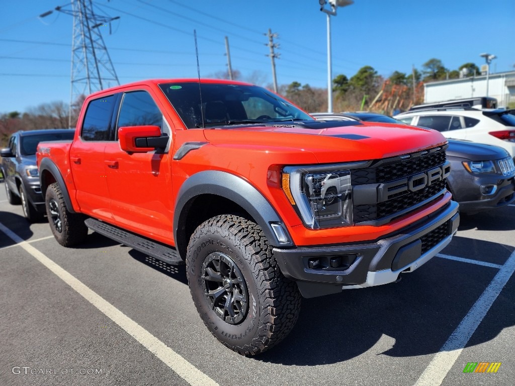 Code Orange 2023 Ford F150 SVT Raptor SuperCrew 4x4 Exterior Photo #145910183