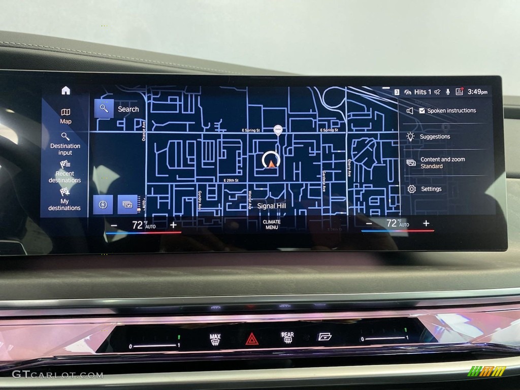 2023 BMW 7 Series 740i Sedan Navigation Photo #145910591