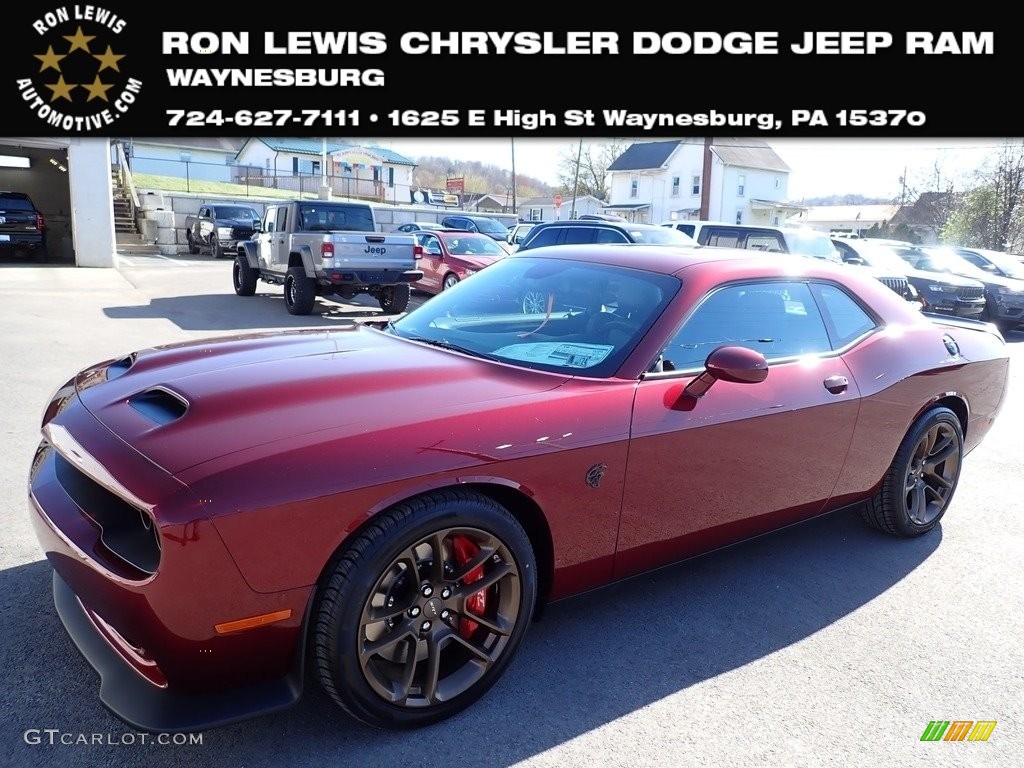 2023 Challenger SRT Hellcat JailBreak - Octane Red Pearl / Black photo #1