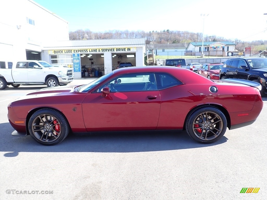 2023 Challenger SRT Hellcat JailBreak - Octane Red Pearl / Black photo #2