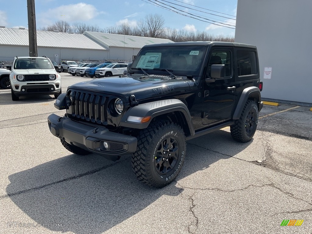 2023 Wrangler Willys 4x4 - Black / Black photo #6