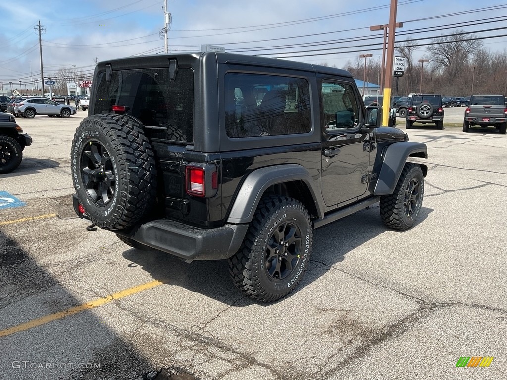 2023 Wrangler Willys 4x4 - Black / Black photo #7
