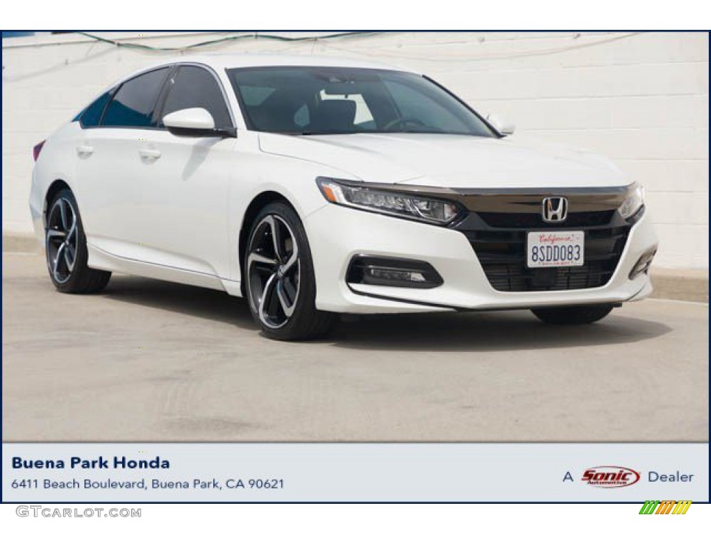 2020 Accord Sport Sedan - Platinum White Pearl / Black photo #1